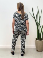 Calça catarina fluity geométrica