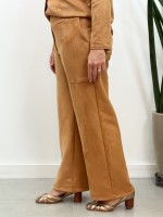 Calça Magali suéde camelo