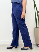Calça Val suéde marinho