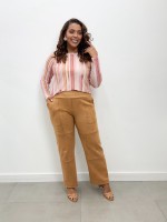 Calça Val suéde caramelo