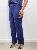 Calça Val suéde marinho