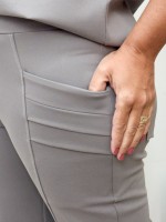 Calça josy Malha Encorpada cinza