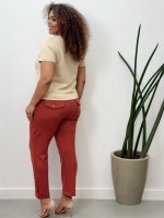CALÇA KARINA MALHA levemente encorpada terracota