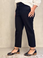 Calça carolina Malha Encorpada preta