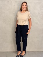 Calça cibele Malha Encorpada preta