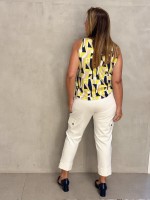 Calça cibele Malha Encorpada off-white