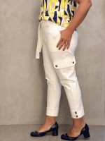 Calça cibele Malha Encorpada off-white