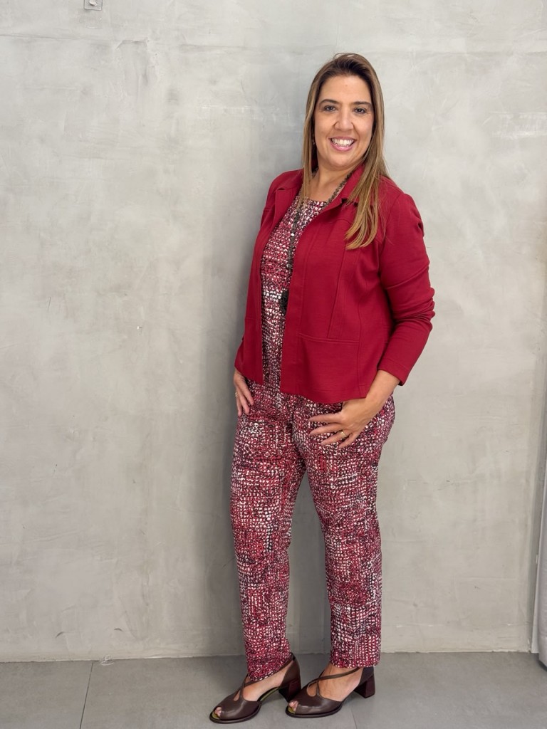 Calça fluity Sequinha Estampada 