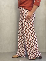 Calça Pantalona Fluity Estampada Sirlei 
