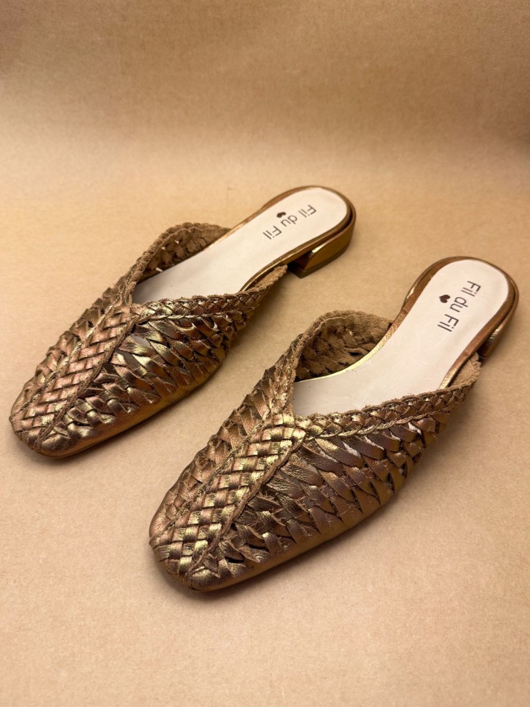 mule metalizado bronze