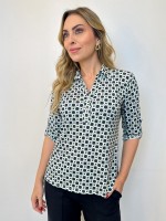 camisa venettia estampada