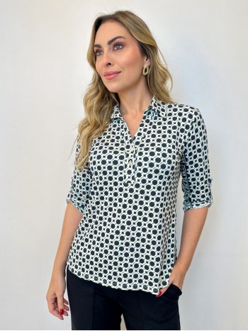 camisa venettia estampada