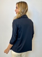 camisa fluity rosa trapézio off-white