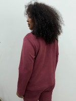 camisa drica suede marsala