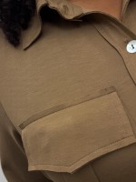 camisa drica malha levemente encorpada castor