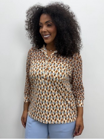 CAMISA ESTELA FLUITY C/ TULE