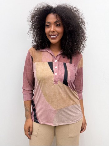 CAMISA ESTELA FLUITY C/ TULE