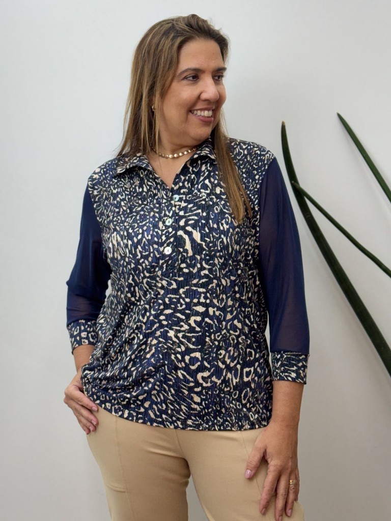 CAMISA ESTELA FLUITY C/ TULE