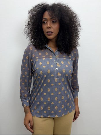 CAMISA ESTELA FLUITY C/ TULE