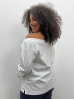 CAMISA TRICOLINE OMBRO FERNANDA OFF-WHITE