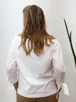 CAMISA TRICOLINE OMBRO FERNANDA OFF-WHITE