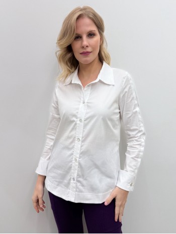 CAMISA CLÁUDIA TRICOLINE OFF-WHITE