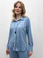 camisa CAMILA suede AZUL BEBÊ