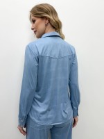 camisa CAMILA suede AZUL BEBÊ