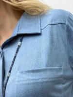 camisa CAMILA suede AZUL BEBÊ