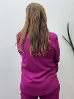 CAMISA HELENA malha levemente encorpada fúcsia