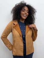 Casaqueto Júlia suede caramelo