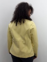 Casaco Carol Malha Encorpada Amarelo manteiga