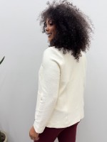 Casaco Erica boucle off-white