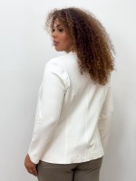 Casaco Erica MALHA LEVEMENTE Encorpada OFF-WHITE