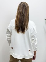 Jaqueta Isadora MALHA LEVEMENTE Encorpada off-white