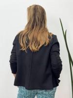 Casaco magali suéde preto