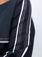 CONJUNTO moletinho c/ pesponto e friso preto