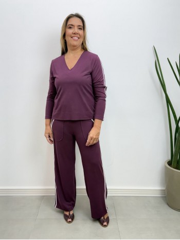 CONJUNTO moletinho bicolor