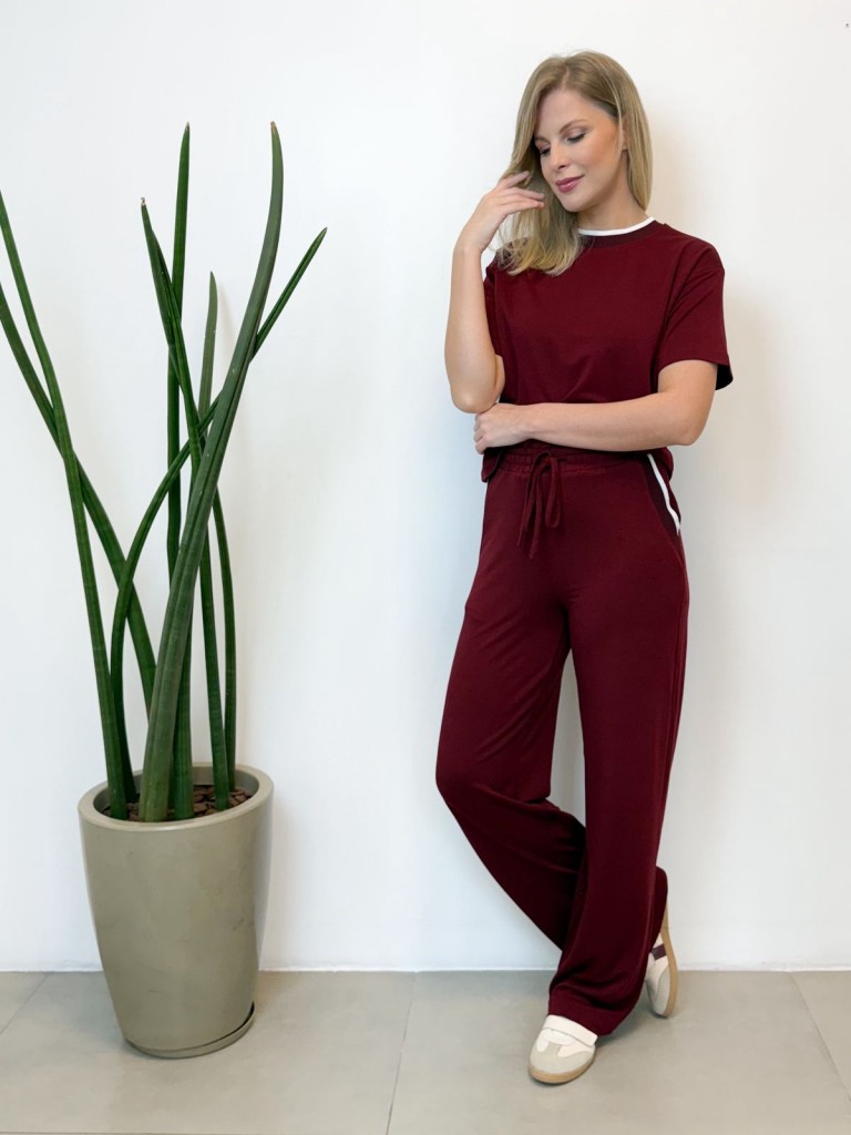 CONJUNTO FAIXA MOLETINHO MARSALA
