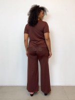 Conjunto FLUITY MARSALA C/ BARRADO EM RENDA 
