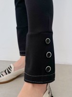 CONJUNTO graça malha levemente encorpada preto