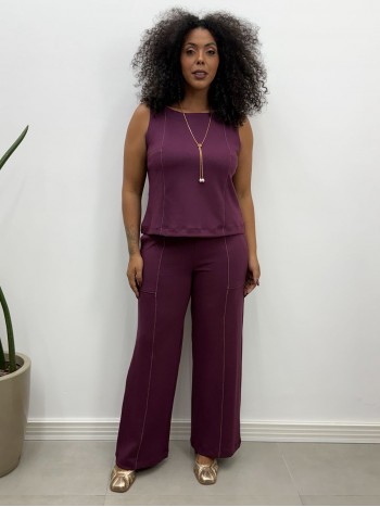 CONJUNTO MICHELE MALHA LEVEMENTE ENCORPADA MARSALA