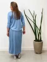 CONJUNTO mariana em suede azul bebê