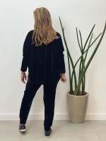 CONJUNTO em VELUDO preto
