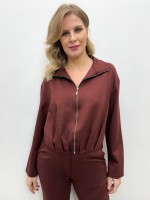Jaqueta COM ZÍPER MARSALA