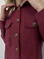 Jaqueta Dália Malha Encorpada marsala