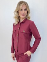 Jaqueta Dália Malha Encorpada marsala