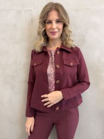 Jaqueta Dália Malha Encorpada marsala