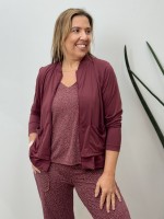 jAQUETA VERÔNICA FLUITY marsala