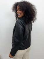 Jaqueta PU preta